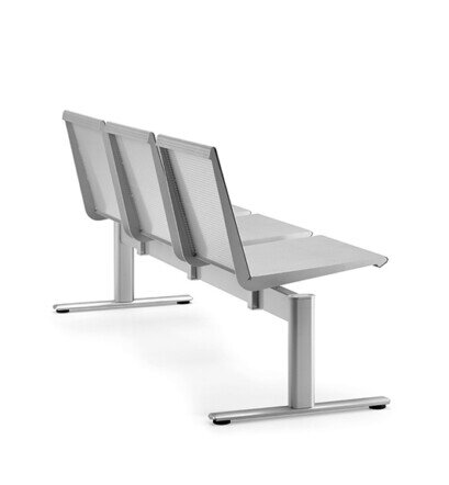 Metallbank ZERO 3-Sitzer, T-Fuß