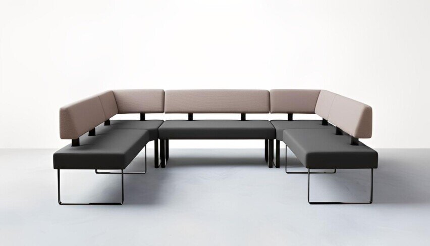 M1 Eckbank auf Kufengestell