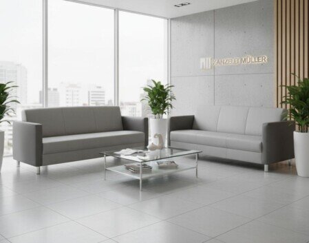 LEANDER "S" Sofa  Rückenhöhe "L" mit geschlossener Front