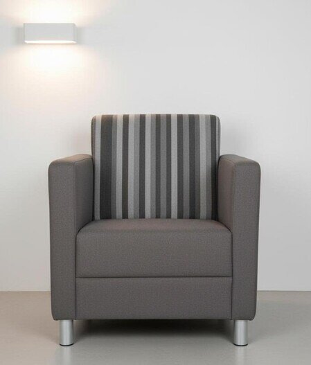 LEANDER Sessel "L" 2-farbig gepolstert