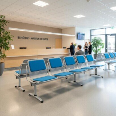 Lochblechbank LINEA TRE 3-Sitzer mit Kissenpolster