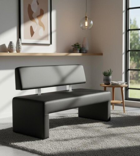 M1 Polsterbank mit Wangengestell